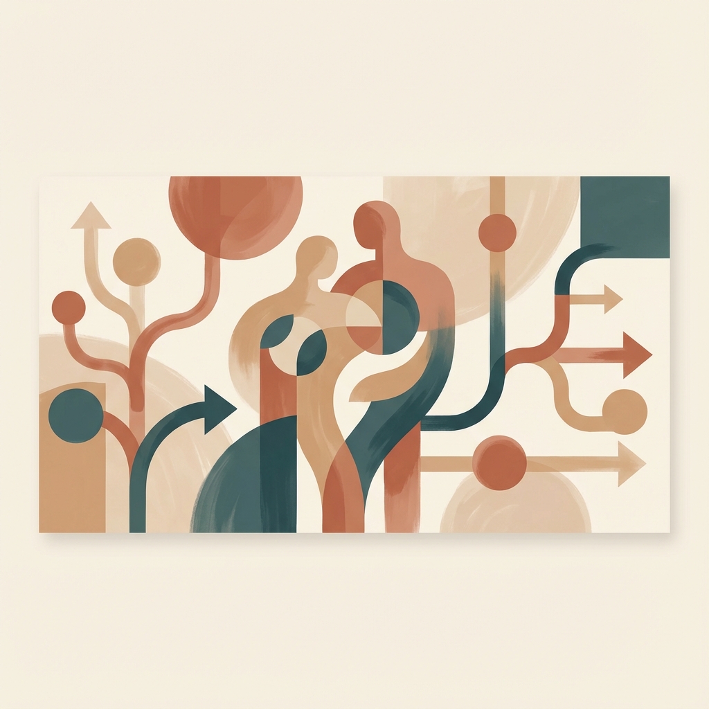 Abstract visualization of human connection